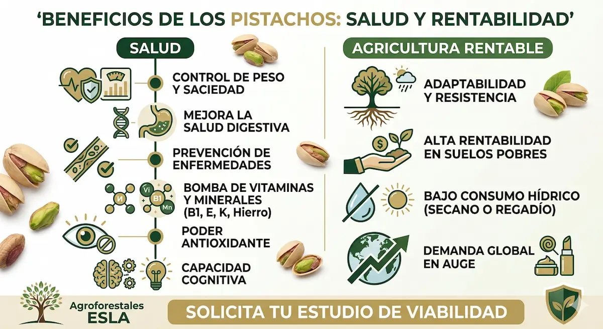 Beneficios de los Pistachos: Salud, Rentabilidad y Futuro Agrícola