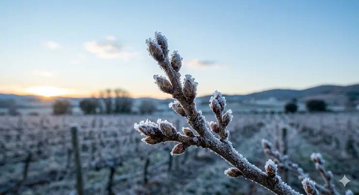 A sun-drenched photograph taken from inside a mature pistachio tree orchard in Valladolid during August. The sun is high, creating strong shadows on the rich, dry soil. Dust motes dance in the warm air. The focus is on a cluster of ripening, open-shelled pistachios hanging from a branch, radiating health and summer energy. Vibrant greens and earthy tones.