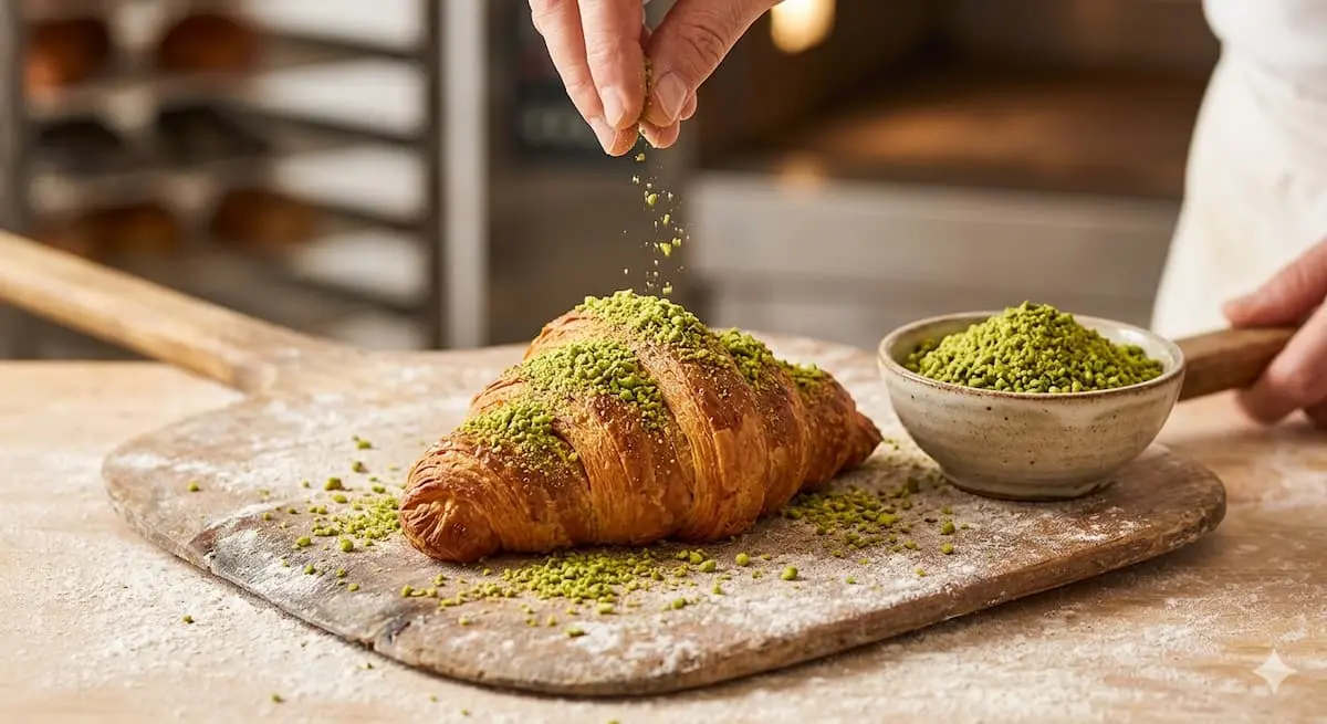 Variedad de pistacho Sirora ideal por su color verde intenso para pastelería.