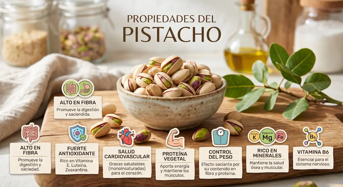 Propiedades del Pistacho Fruto Seco